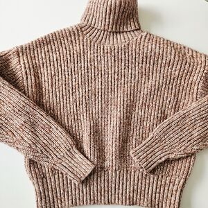 Cozy Pink Turtleneck Sweater